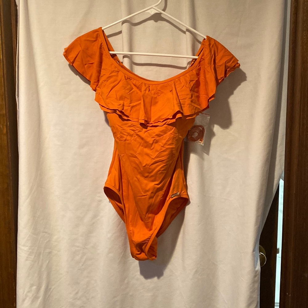 NWOT Michael Kors over the shoulder swimsuit
